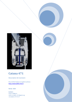 Catana 471 - Description Inventaire - Fev 2014