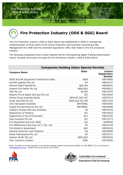 open the attached listing - Fire Protection Association Australia