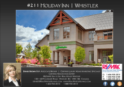 211 holiday inn - Whistler Real Estate by Denise Brown
