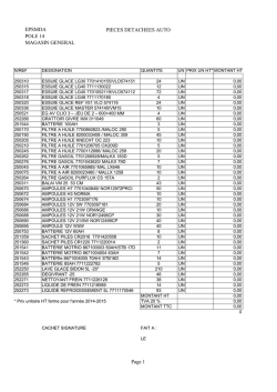 04-liste des pieces detachees