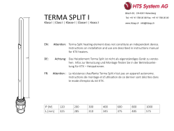 TERMA SPLIT I - HTS System AG
