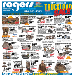 Rogers Truckload sale - Rogers Sporting Goods