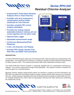 Product Brochure RPH-250 Chlorine Residual