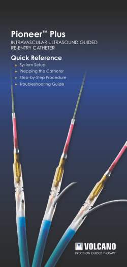 Pioneer&trade; Plus - Volcano Corporation