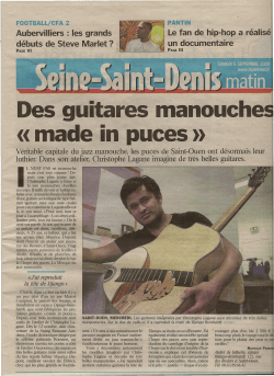 Des guitares manouch «·made in puces»