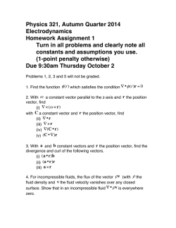 Homework 1 solutions
