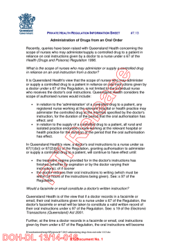 DOH-DL 13/14-016 - Queensland Health
