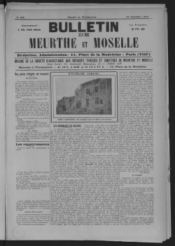 Bulletin de la Meurthe et Moselle. Organe de la