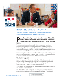 INVESTING WHERE IT COUNTS