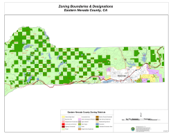 Eastern Nevada County Zoning Map