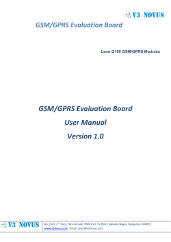 Leon G100_GSM_GPRS_Modules