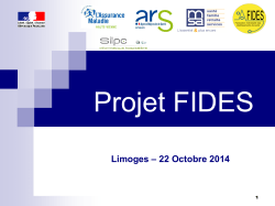 Projet FIDES - ARS Limousin