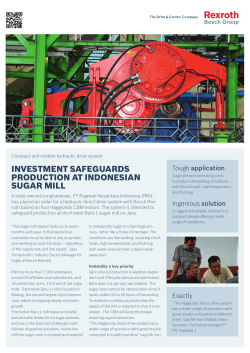 investment safeguards production at indonesian sugar mill