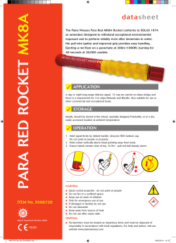 Datasheet - 9506720 - Para Red Rocket Mk8A