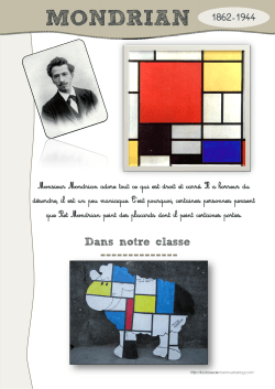 fiche mémoire artiste - Mondrian