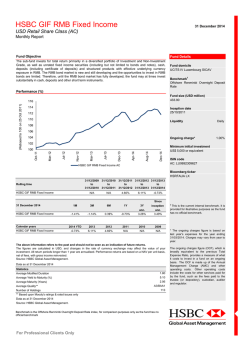 HSBC GIF RMB Fixed Income - HSBC Global Asset Management