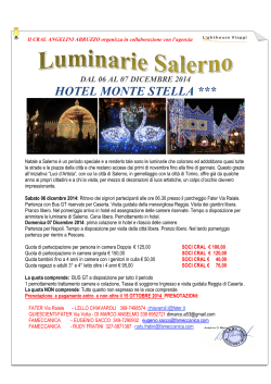 Locandina Luminarie Salerno 07 dec 2014