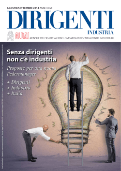 Dirigenti Industria, Le persone al centro del successo