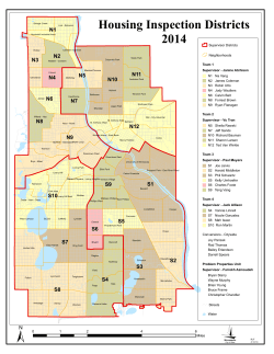 Housing Inspection Districts 2014