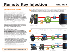 Remote Key Injection Datasheet