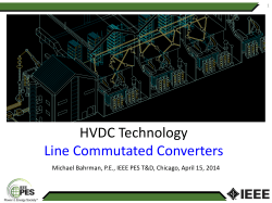 HVDC Technology Line Commutated Converters