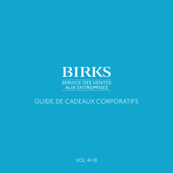 GUIDE DE CADEAUX CORPORATIFS