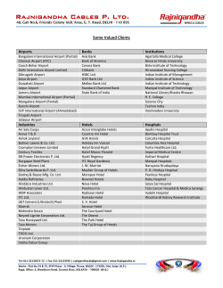 List of Clients (PDF/ 168 KB) - Rajnigandha Cables Pvt. Ltd.