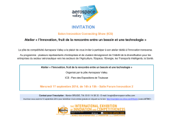 INVITATION - Aerospace Valley