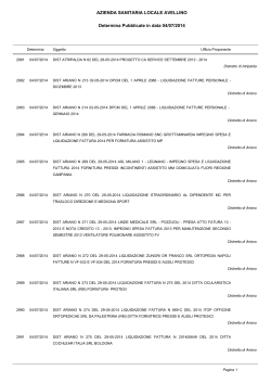 seduta determine del 04 luglio 2014