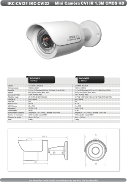 IKC-CVI21 IKC-CVI22 Mini Cam&eacute;ra CVI IR 1.3M CMOS HD