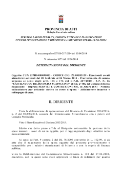 IL DIRIGENTE - Provincia di Asti