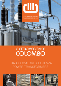 Scarica la brochure - Elettromeccanica Colombo