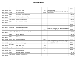 HISD BID VENDORS