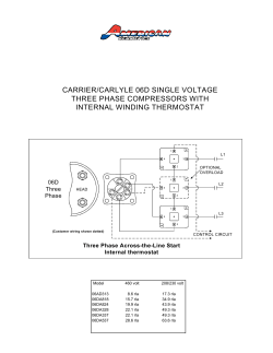 Wiring Diagram for Carrier Compressor 06D