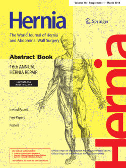 Abstract Book - American Hernia Society
