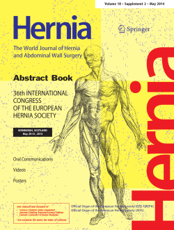 Abstract Book - The European Hernia Society