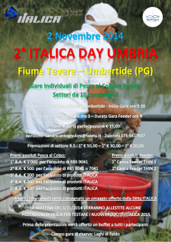 Locandina 2° Italica Day Umbria 2014