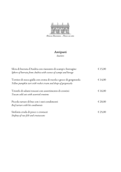 Gli Antipasti