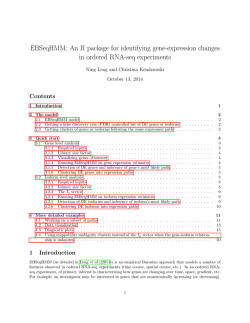 EBSeqHMM: An R package for identifying gene