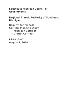 RFP 15-001 RTA Corridor Studies