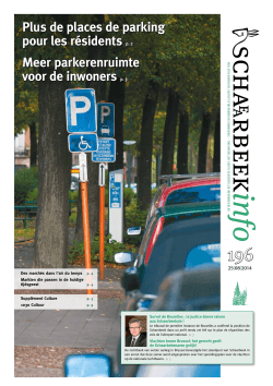 Plus de places de parking pour les résidents p. 2 Meer