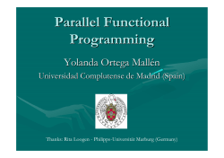 Parallel Functional Programming