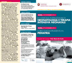 IX Convegno Internazionale di Neonatologia e