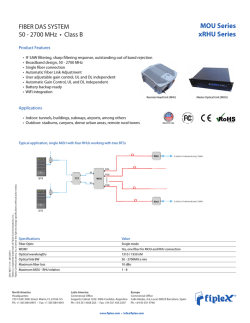 Fiber Distributed Antenna System (DAS)