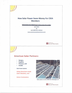 American Solar Partners: