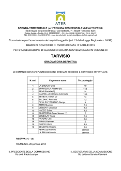 GRAD DEFINITIVA TARVISIO BC 15-2013