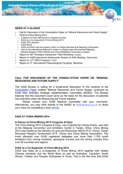 IUGS E-Bulletin #101