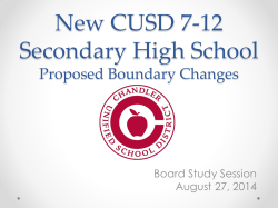 New 7-12 CUSD Secondary School Proposed Boundary Changes