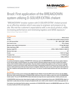 Brazil: First application of the BREAKDOWN system utilizing D