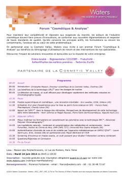 Programme - Cosmetic Valley